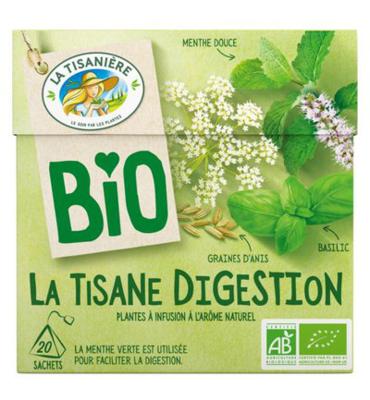 La Tisaniere Spijsvertering infusie bio 20 Zakjes La Tisaniere Spijsvertering infusie bio 20 Zakjes