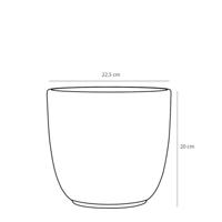 Mica Decorations tusca pot mat zwart 20x22,5cm - thumbnail