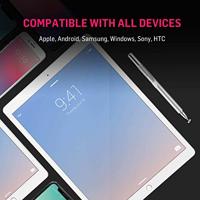 Adonit ADP4S Jot Pro 4 stylus voor alle tablet, smartphone en notebook touchscreens zoals Apple iPad, Samsung Galaxy Tab, iPhone, Microsoft Surface en nog veel meer - zilver - thumbnail