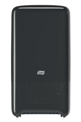Toiletpapierdispenser tork t6 medium duo zwart | 30 stuks