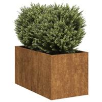 Plantenbak roestig 40x80x40 cm weervast staal - thumbnail
