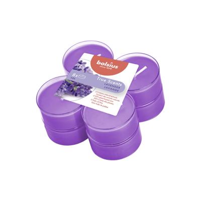 Bolsius True Scents Maxilichten Lavendel 8 Stuks Bolsius True Scents Maxilichten Lavendel 8 Stuks