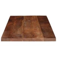 Tafelblad rechthoekig 140x50x3,8 cm massief gerecycled hout - thumbnail