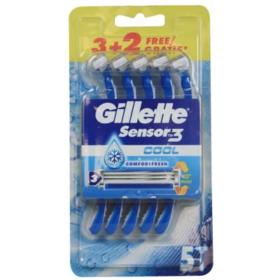 Gillette Gillette Scheermesjes - Sensor 3 Cool 5 Stuks