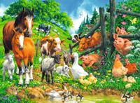 Ravensburger dierenbijeenkomst legpuzzel 100 stukjes - thumbnail