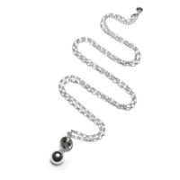 Proud MaMa Zwangerschapsketting Babybel Ketting Mother of pearl grey - thumbnail