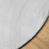 Vloerkleed laagpolig zacht en wasbaar 160 cm grijs - thumbnail