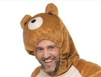 Onesie Beertje Verkleedpak Volwassenen - thumbnail
