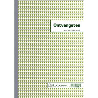 Kasboek Exacompta Manifold ontvangsten dupli 50vel NL | 5 stuks Kasboek Exacompta Manifold ontvangsten dupli 50vel NL | 5 stuks