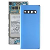 Batterij achtercover met camera lens voor Galaxy S10 (blauw) - thumbnail