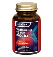All Natural Vitamine D3 25mcg 90 Capsules - thumbnail