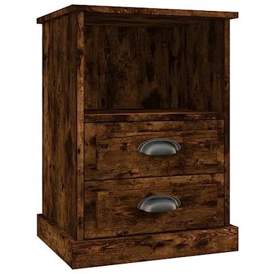 Nachtkastjes 2 st 43x36x60 cm gerookt eikenkleurig