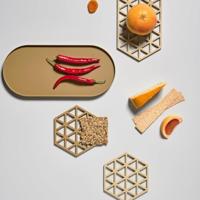 Zone - Triangles - Onderzetter Warm Sand - thumbnail