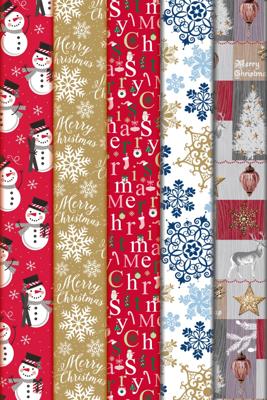 Rol Inpakpapier Kerst diverse dessins