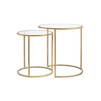 Light & Living Bijzettafel 'Duarte' Set van 2 stuks, kleur Goud - thumbnail