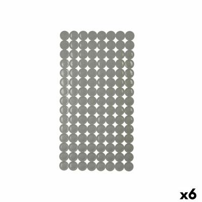 Antislipmat voor in de douche Berilo Grijs PVC 6 x 38 x 6 cm 6 x 36 x 6 cm 68 x 36 x 1 cm (6 Stuks)