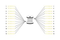 Digitus DK-2A33CUE50BK-BBB Glasvezel Optische vezel Aansluitkabel 150 m Zwart [12x LC-/UPC-stekker - 12x LC-/UPC-stekker] 9/125 µ Singlemode OS2 - thumbnail