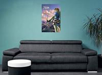 Poster The Legend of Zelda - Breath of the Wild Hyrule Scene Landscape 61x91,5cm - thumbnail