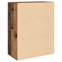 Dressoir 60x30x75 cm bewerkt hout oud houtkleurig - thumbnail