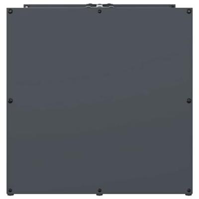 Brandhoutrek 40x40x40 cm koudgewalst staal antracietkleurig