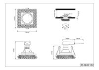 Trio Decoratieve inbouwspotDolomite - 651800152 - thumbnail