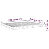Schuimmatras 7 zones hardheid 20 ILD 200x220 cm wit - thumbnail