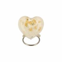 Orgonite Hart Wit B - thumbnail