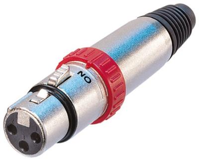 Neutrik NC3FXS XLR-connector Bus, recht Aantal polen: 3 Zilver 1 stuk(s)