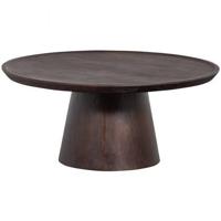 vtwonen Ronde Salontafel 'Coffee A Gogo' Mangohout, 90cm - thumbnail