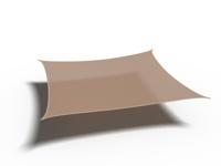Platinum | Coolfit Schaduwdoek Vierkant 360 x 360 cm | Sand - thumbnail