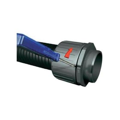 HellermannTyton 166-21014 HG21-S-PG16 Slangbevestiging Zwart PG16 16.70 mm Recht 1 stuk(s)