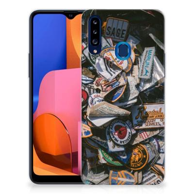 Samsung Galaxy A20s | Siliconen hoesje | met foto Badges