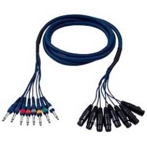 DAP DAP FL61 - 8 XLR female 3P > 8 Jack mono 6 meter