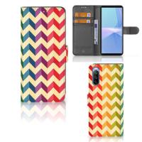 Sony Xperia 10 III | Telefoon Hoesje | Zigzag Multi Color - thumbnail