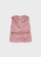Mayoral winter vest meisjes - roze - met riem - thumbnail