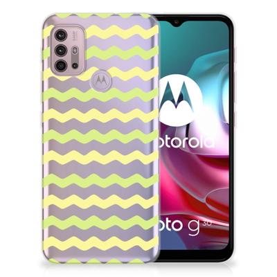 Motorola Moto G30 | G10 | TPU bumper | Waves Yellow