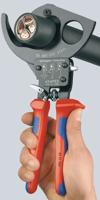 Knipex kabelschaar (ratelprincipe) met meer-componentengrepen 250 mm - 9531250 - thumbnail