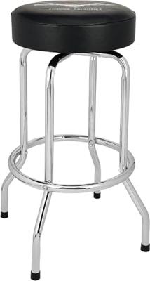 Fender Custom Shop Logo Barstool 30" Black/Chrome gitaarkruk (76 cm)