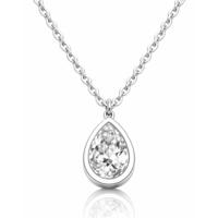 Cilla Jewels Ketting Dames Zilverkleurig Druppel Zirkonia - thumbnail