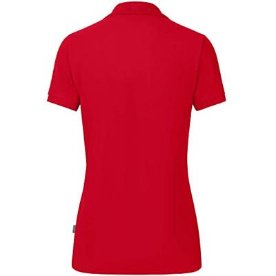JAKO C6320D Polo Organic Dames - Rood - 40 JAKO C6320D Polo Organic Dames - Rood - 40