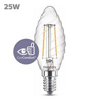 Philips LED 76235300 LED-lamp Energielabel E (A - G) E14 Kaars 2 W = 25 W Warmwit (Ø x h) 3.5 cm x 9.7 cm Filament / Retro-LED 1 stuk(s) - thumbnail
