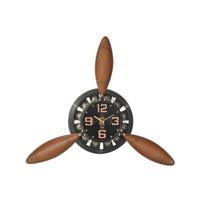 Muurklok Home ESPRIT Bruin Zwart Metaal Propellers Vintage 118 x 24 x 134 cm - thumbnail