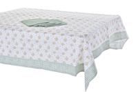 Tafellinnenset DKD Home Decor Blommor 150 x 250 x 0,5 cm Groen - thumbnail