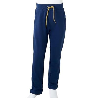 VidaXL Kinderbroek met trekkoord 128 marineblauw