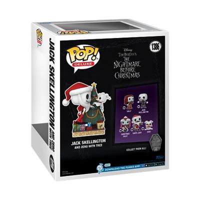The Nightmare Before Christmas 30th Anniversary Funko Pop Deluxe Vinyl: Jack and Zero With Tree The Nightmare Before Christmas 30th Anniversary Funko Pop Deluxe Vinyl: Jack and Zero With Tree