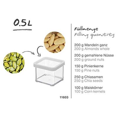 Rotho LOFT Bewaardoos 10x10x7.2 cm 0.5L Mistletoe Groen/Transparant