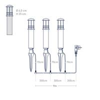 Müller-Licht tint Staande LED-lamp voor buiten Petunia LED vast ingebouwd 3.6 W RGB - thumbnail