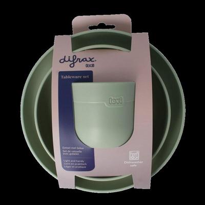 Eetset met beker pistachio 1 Set