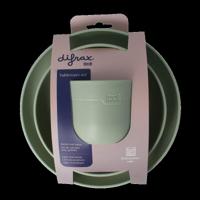 Eetset met beker pistachio 1 Set - thumbnail