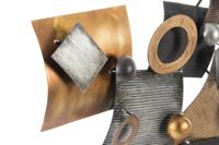 Wanddecoratie DKD Home Decor Abstract Grijs Metaal Koper Modern Cirkels (109 x 7 x 53 cm) - thumbnail